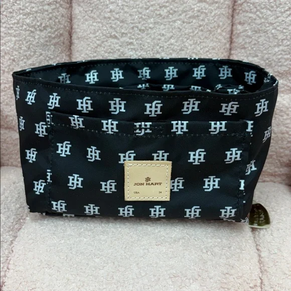 Jon Hart Black and White Organizer for Makeup case - Picture 1 of 2